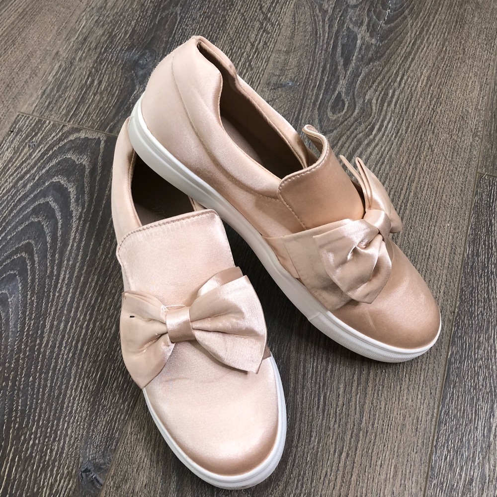 Evie Bow Satin Sneaker